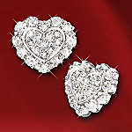 Hearts Of Love Heart Shaped Diamond Earrings: Romantic Gift For Her